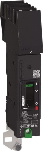 Square D - 80 Amp, 347 VAC, 1 Pole, Panel Mount B-Frame Circuit Breaker - Thermal-Magnetic Trip, 25 kA at 240 VAC, 18 kA at 277 VAC, 14 kA at 347 VAC Breaking Capacity, 14-2/0 AWG - Exact Tooling