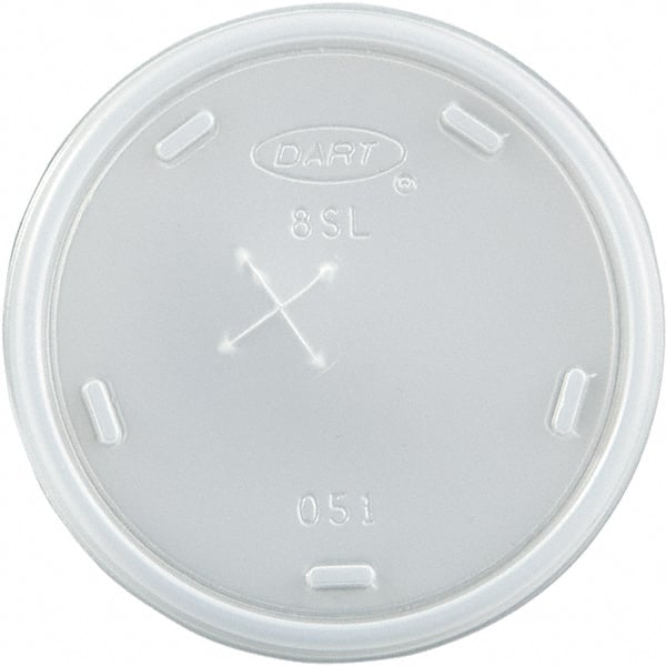 DART - Plastic Cold Cup Lids, Fits 8-9 oz Cups - Translucent - Exact Tooling