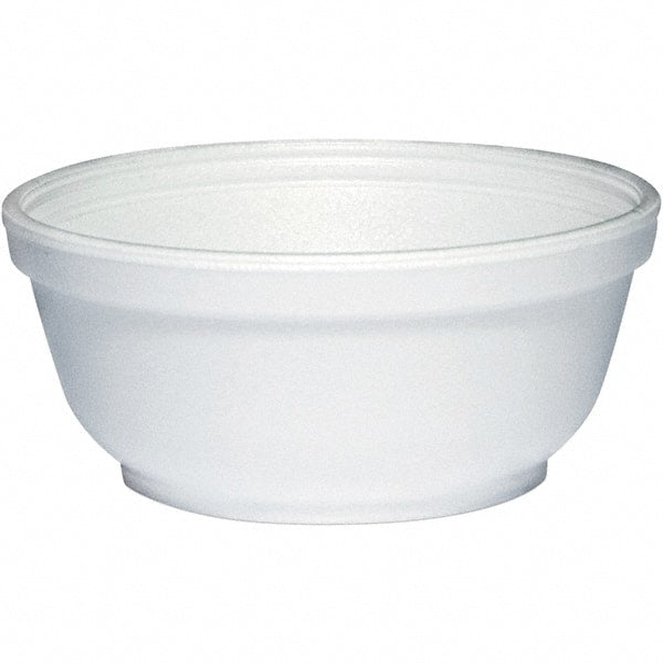 DART - Foam Dinnerware, Bowl, 8 oz - White - Exact Tooling