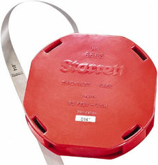 Starrett - Feeler Stock Rolls Thickness (Decimal Inch): 0.0140 Overall Length (Meters): 7.60 - Exact Tooling