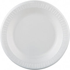 DART - Foam Dinnerware Plate, 10-1/4" - White - Exact Tooling
