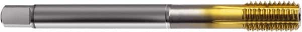 Guhring - M14x1.50 Metric Fine 6HX D10/D11 Thread Limit Bottoming Thread Forming Tap - Powdered Metal High Speed Steel, TiN Finish, 100mm OAL, Right Hand Thread, Series 1731 - Exact Tooling