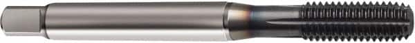 Guhring - M10x1.00 Metric Fine 6HX D7/D8 Thread Limit Semi-Bottoming Thread Forming Tap - Powdered Metal High Speed Steel, TiCN Finish, 90mm OAL, Right Hand Thread, Series 1272 - Exact Tooling
