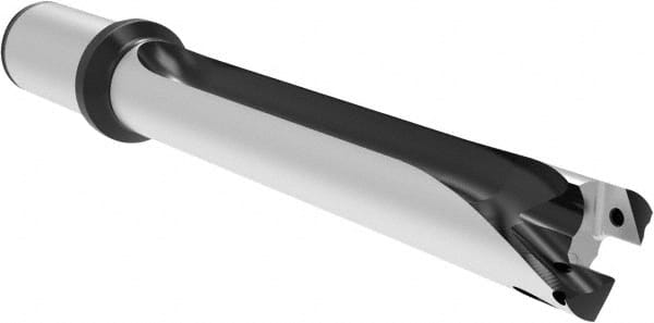 Allied Machine and Engineering - Series 29, 29 to 31.99mm Diam, 1-1/4" Diam Straight Shank with Flange, Straight Flute Spade Drill - 12-19/32" Max Depth, 16-19/32" OAL, Long Length, Through Coolant - Exact Tooling