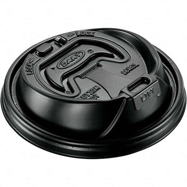 DART - Hot Cup Lids, 12-24 oz Cups - Black - Exact Tooling