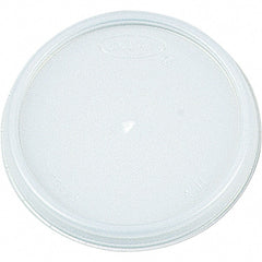 DART - Plastic Lids, Fits 12 - 24 oz Foam Cups - Translucent - Exact Tooling