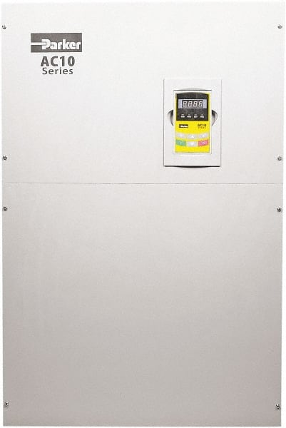 Parker - Three Phase, 460 Volt, 250 hp, Variable Frequency Drive - 22.05" Wide x 13.46" Deep x 35" High, IP20 - Exact Tooling