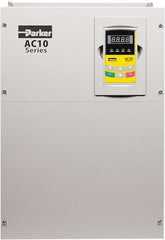 Parker - Three Phase, 460 Volt, 75 hp, Variable Frequency Drive - 14.17" Wide x 10.43" Deep x 21" High, IP20 - Exact Tooling
