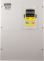 Parker - Three Phase, 460 Volt, 50 hp, Variable Frequency Drive - 12.4" Wide x 9.21" Deep x 18" High, IP20 - Exact Tooling