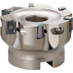 Kyocera - Indexable Square-Shoulder Face Mills; Cutting Diameter (Inch): 2 ; Cutting Diameter (Decimal Inch): 2.0000 ; Arbor Hole Diameter (Inch): 0.75 ; Lead Angle: 90 ; Overall Height (mm): 40.00000 ; Insert Compatibility: LOMU1505?; LOGT1505? - Exact Tooling