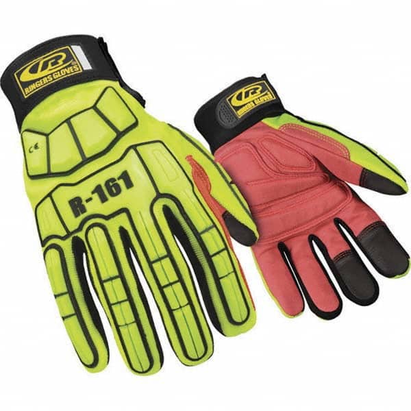 Ringers Gloves - Size S (8) Spandex High Visibility Work Gloves - Exact Tooling