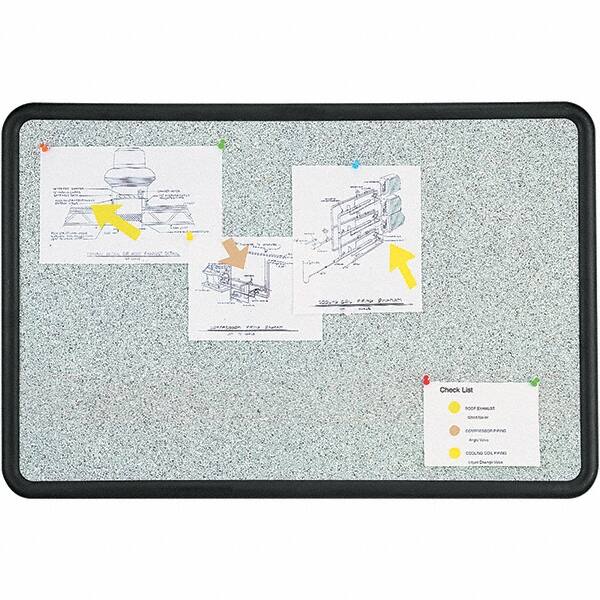 Quartet - 24" High x 36" Wide Fabric Bulletin - High-Density Foam, Includes Mounting Kit - Exact Tooling