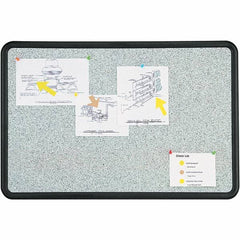 Quartet - 24" High x 36" Wide Fabric Bulletin - High-Density Foam, Includes Mounting Kit - Exact Tooling
