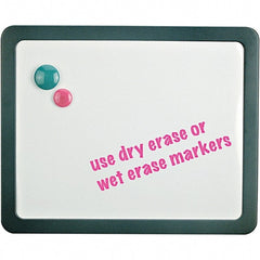 Universal One - 12.88" High x 15.88" Wide Dry Erase - Melamine, Includes (3) Magnets & (2) Cubicle Attachment Pins - Exact Tooling