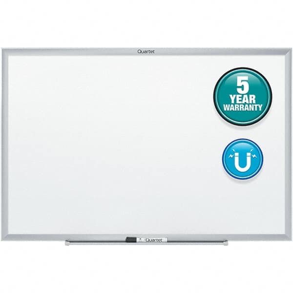 Quartet - 18" High x 24" Wide Magnetic Dry Erase Board - Steel, Includes Dry-Erase Marker & Mounting Kit - Exact Tooling