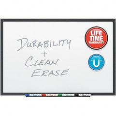 Quartet - 36" High x 60" Wide Magnetic Dry Erase Board - Porcelain, Includes (4) Dry-Erase Markers & Mounting Hardware - Exact Tooling
