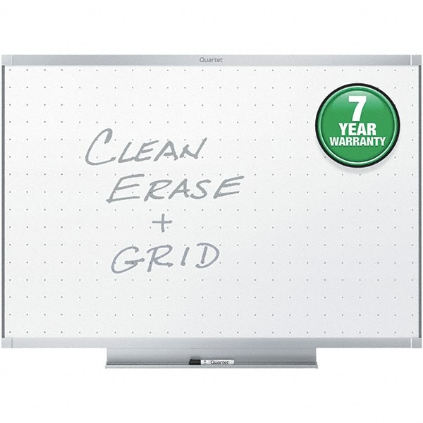 Quartet - 36" High x 48" Wide Dry Erase - Aluminum Frame, Includes Dry-Erase Marker & Mounting Kit - Exact Tooling