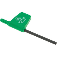 Wiha - T15 Torx Key - Flag-Style, 45mm Length Under Head, 3.1" OAL - Exact Tooling