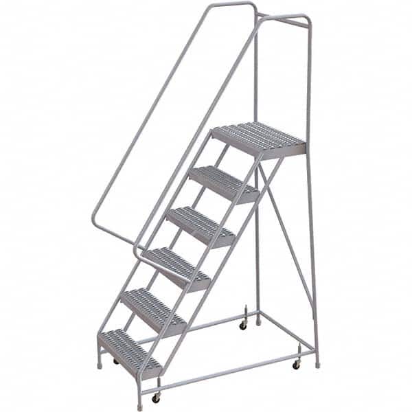 TRI-ARC - Rolling & Wall Mounted Ladders & Platforms Type: Rolling Warehouse Ladder Style: Rolling Safety Ladder - Exact Tooling