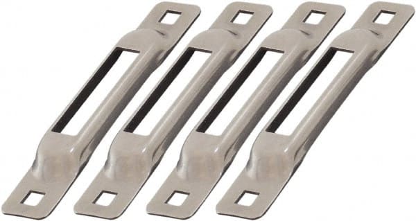 Snap-Loc - 1' Long x 2" Diam, Stainless Steel Tie Down Strap Kit - Exact Tooling