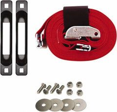 Snap-Loc - Tie Down Kit; Type: Tie Down Strap Kit ; Overall Length (Feet): 16.00 ; Head/Holder Diameter (Inch): 2 ; Color: Red ; Number of Hooks: 0 - Exact Tooling