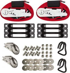 Snap-Loc - 16' Long x 2" Diam, Red Tie Down Strap Kit - Exact Tooling