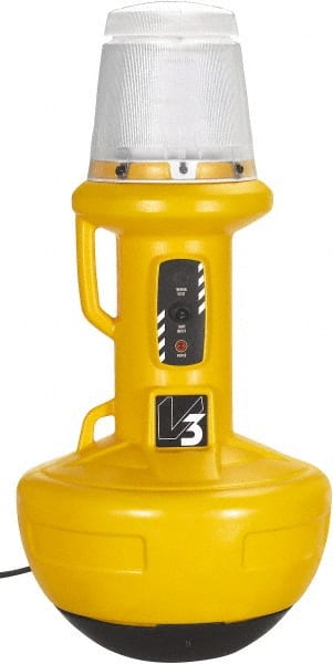 Probuilt Lighting - 120 Volt, 200 Watt, Electric, LED Portable Floor Work Light - 1,524mm Cord, 1 Head, 15,000 Lumens, Polypropylene, 34" Long x 17" Wide x 17" High - Exact Tooling