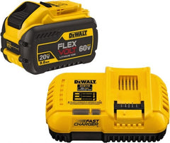 DeWALT - 60 Volt Lithium-Ion Power Tool Battery - 9 Ahr Capacity, 1 hr Charge Time, Series 20/60 FLEXVOLT - Exact Tooling