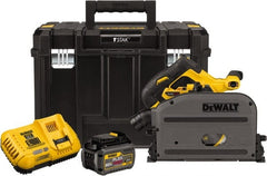 DeWALT - 60 Volt, 6-1/2" Blade, Cordless Circular Saw - 4,000 RPM, 1 Lithium-Ion Battery Included - Exact Tooling