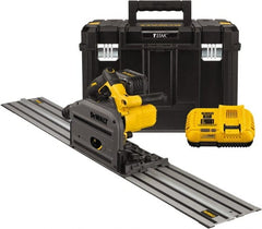 DeWALT - 60 Volt, 6-1/2" Blade, Cordless Circular Saw - 4,000 RPM, 1 Lithium-Ion Battery Included - Exact Tooling