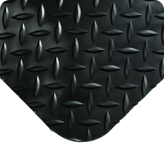 UltraSoft Diamond-Plate 3' x 75' Black Work Mat - Exact Tooling