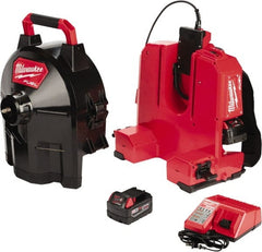 Milwaukee Tool - 18V Battery Battery Drain Cleaning Machine - For 1-1/4" to 4" Pipe - Exact Tooling