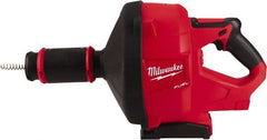 Milwaukee Tool - 18V Battery Battery Drain Cleaning Machine - For 3" Pipe, 35' Cable - Exact Tooling