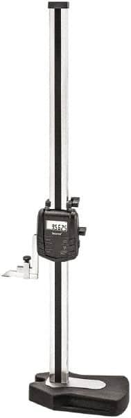 Starrett - 24" Electronic Height Gage - 0.0005" Resolution, Accurate to .0001", LCD Display, RS-232 Data Output - Exact Tooling