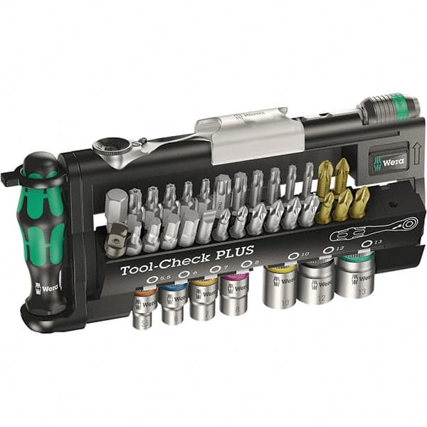 Wera - Screwdriver Bit Sets Type: Bit Set Drive Size: 1/4 (Inch) - Exact Tooling
