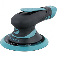 Dynabrade - 12,000 RPM, 12,000 OPM, 19 CFM Air Consumption, 90 psi Air Pressure, Random Air Orbital Sander - Round Pad, Hook & Loop Backing, 1/4 NPT Inlet - Exact Tooling