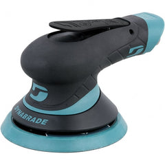 Dynabrade - 12,000 RPM, 12,000 OPM, 19 CFM Air Consumption, 90 psi Air Pressure, Random Air Orbital Sander - Round Pad, Adhesive/PSA Backing, 1/4 NPT Inlet - Exact Tooling