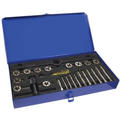 Greenfield Threading - Tap & Die Sets Minimum Tap Thread Size (Inch): 1/4-20 Maximum Tap Thread Size (Inch): 1/2-20 - Exact Tooling