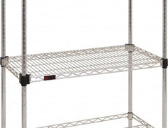 Eagle MHC - 48" Wide, 1-1/8 High, Open Shelving Accessory/Component - Steel Chrome Plated, Chrome Finish, 24" Deep, Use with Eagle MHC Shelving - Exact Tooling