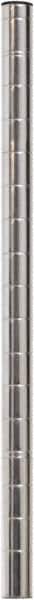 Eagle MHC - 1" Wide, 18 High, Open Shelving Accessory/Component - Steel Chrome Plated, Chrome Finish, 1" Deep, Use with Eagle MHC Shelving - Exact Tooling