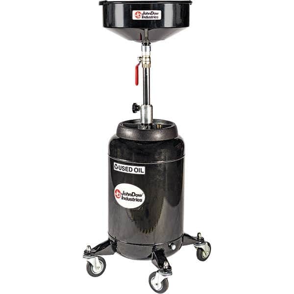 JohnDow - Oil Drain Containers Type: Oil Drain w/Casters Container Size: 16 Gal. - Exact Tooling