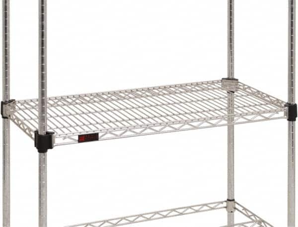 Eagle MHC - 36" Wide, 18 High, Open Shelving Accessory/Component - Steel Chrome Plated, Chrome Finish, Use with Eagle MHC Shelving - Exact Tooling