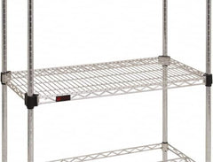 Eagle MHC - 48" Wide, 14 High, Open Shelving Accessory/Component - Steel Chrome Plated, Chrome Finish, Use with Eagle MHC Shelving - Exact Tooling