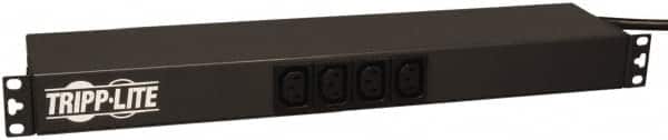 Tripp-Lite - 14 Outlets, 200/240 Volts, 20 Amps, 12' Cord, Power Outlet Strip - Rack Mount, 5-15/20R NEMA Configuration, 19" Strip - Exact Tooling