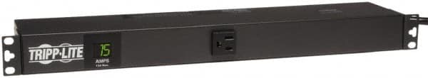 Tripp-Lite - 13 Outlets, 120 VAC15 Amps, 15' Cord, Power Outlet Strip - Rack Mount, 5-15R NEMA Configuration, 19" Strip - Exact Tooling