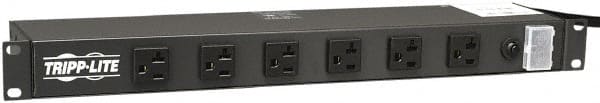 Tripp-Lite - 12 Outlets, 120 VAC20 Amps, 15' Cord, Power Outlet Strip - Rack Mount, 5-15/20R NEMA Configuration, 9" Strip - Exact Tooling