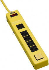 Tripp-Lite - 6 Outlets, 120 VAC15 Amps, 6' Cord, Power Outlet Strip - Keyhole, Tab Mount, 5-15 NEMA Configuration, 12.23" Strip - Exact Tooling
