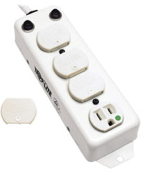 Tripp-Lite - 4 Outlets, 120 VAC15 Amps, 15' Cord, Power Outlet Strip - Keyhole, Tab Mount, 5-15 NEMA Configuration, 8-1/2" Strip - Exact Tooling