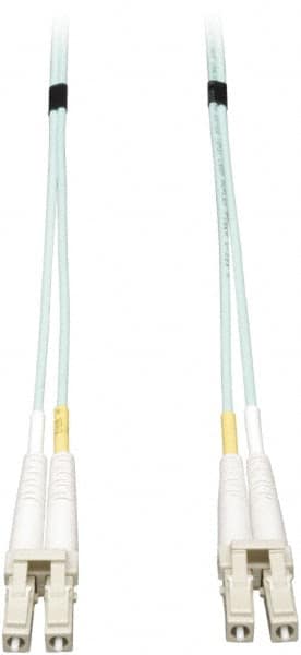Tripp-Lite - 82' Long, LC/LC Head, Multimode Fiber Optic Cable - Aqua, Use with LAN - Exact Tooling