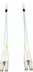 Tripp-Lite - 3' Long, LC/LC Head, Multimode Fiber Optic Cable - Aqua, Use with LAN - Exact Tooling
